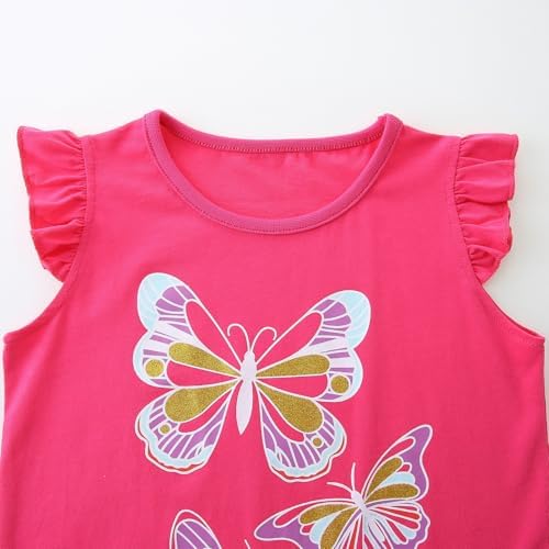 Frogwill Little Girls 2-Piece Playwear Set with Bow and Applique