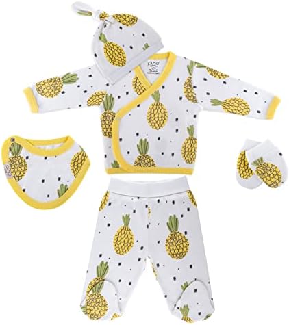 Adorable 5-Piece Baby Layette for 0-3M