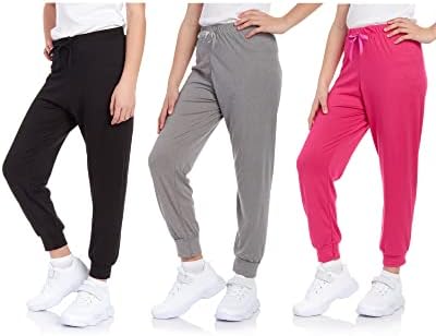 Sweet Hearts Girls Sweatpants 3-Pack Soft Jogger Pants