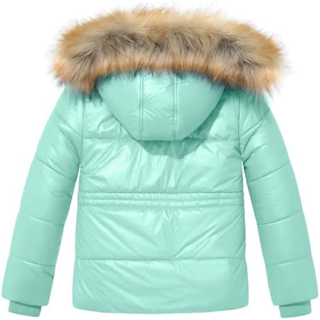 Garemcy Girls Metallic Winter Coat Warm Waterproof Cozy