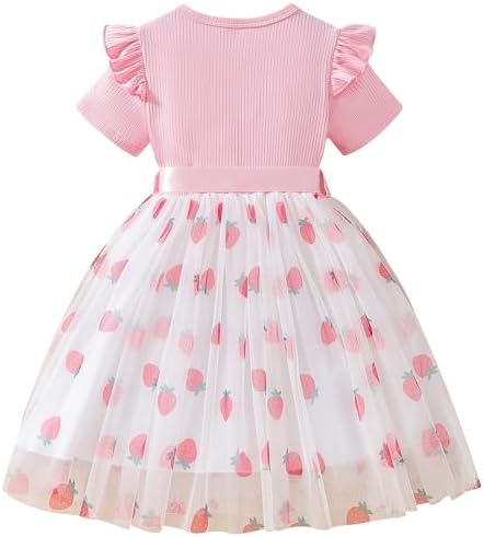 Girls Ruffle Tutu Dress for Toddler Princess Party