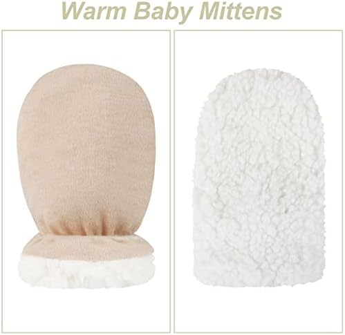 Hicdaw 2 Pairs Baby mittens Newborn to 18 Month