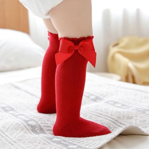 5-Pair Cute Knee-High Socks for Kids
