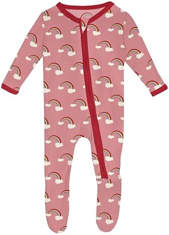 Welcome Home Cozy Stretchy Baby Footies with Zipper