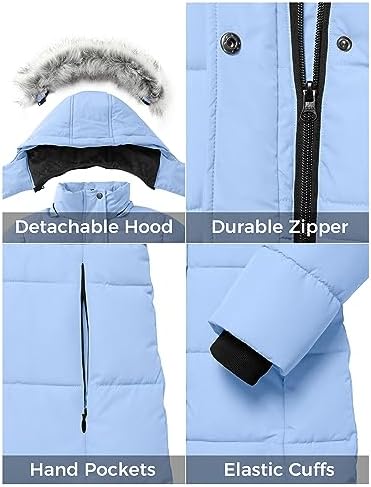 ZSHOW Womens Winter Parka with Removable Hood