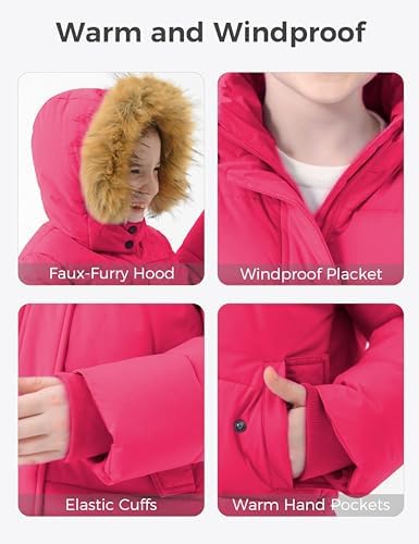 Warm Waterproof Winter Jacket for Girls