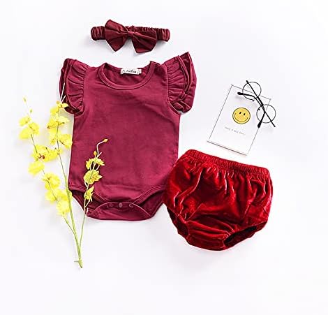 EISHOW Soft Cotton Linen Bloomer Shorts for Baby Boys Girls 1