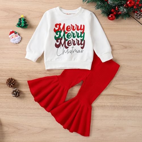 Toddler Christmas Outfit for Girls and Boys Set