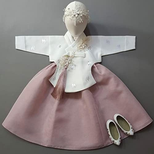 Special Occasion Girls Ivory Hanbok Dress