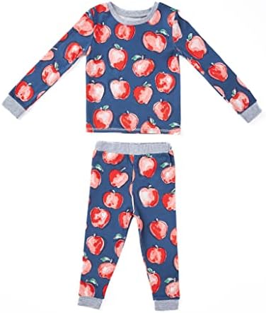 Mud Pie Baby Girls Apple Pajama Set