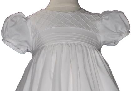 Elegant 34-inch Heirloom Christening Gown for Baby Girls