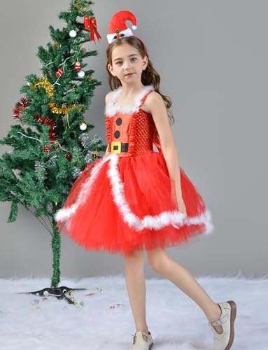 Happy Cherry Christmas Princess Dress for Toddler Girls
