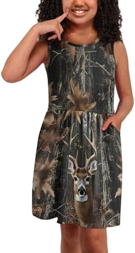 Frymappies Mini Sleeveless Summer Swing Dress for Girls 2-14Y