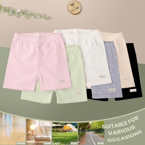 Chicduo 6-Piece Bike Cartwheel Dance Shorts for Girls