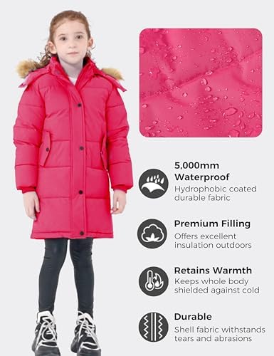 Warm Waterproof Winter Jacket for Girls