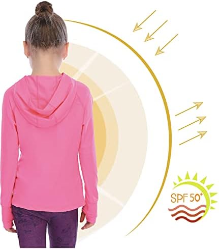 Girls Athletic Hoodie - Sun Protection Style and Comfort
