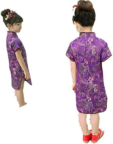 Violet Baby Girl Qipao Dress for Special Occasions