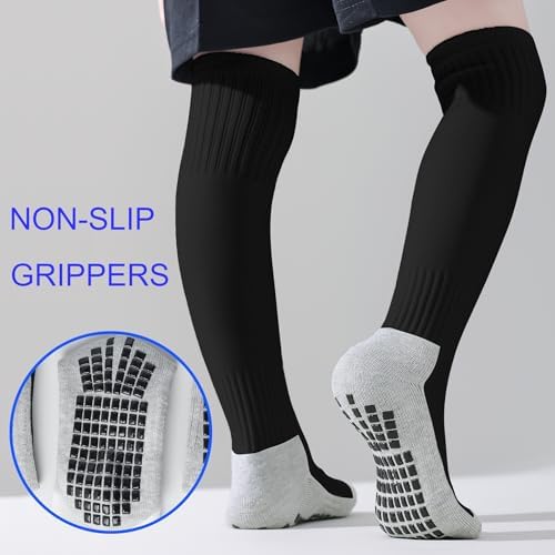 Coziwill Kids Soccer Socks - Non-Slip Breathable Cushioned for Kids