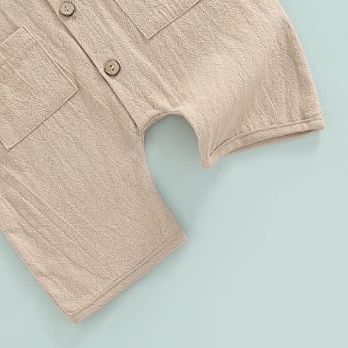 Mubineo Summer Linen Romper Jumpsuit for Baby