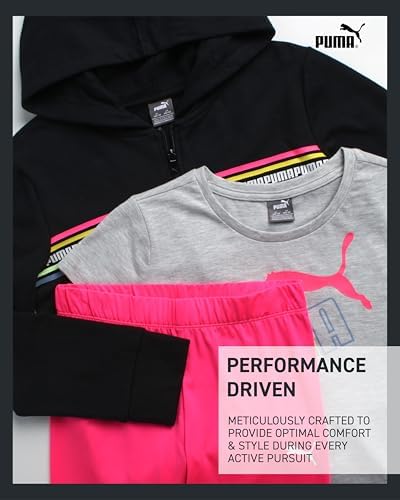 PUMA Girls 3-Piece Active Fleece Set