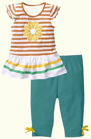 Charming Floral Print Set for Girls