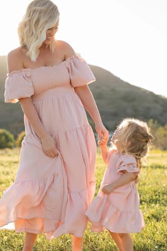 Mommy Me Off-Shoulder Maxi Dress