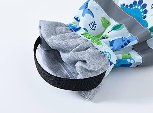 Cartoon Dinosaur Print Rain Pants