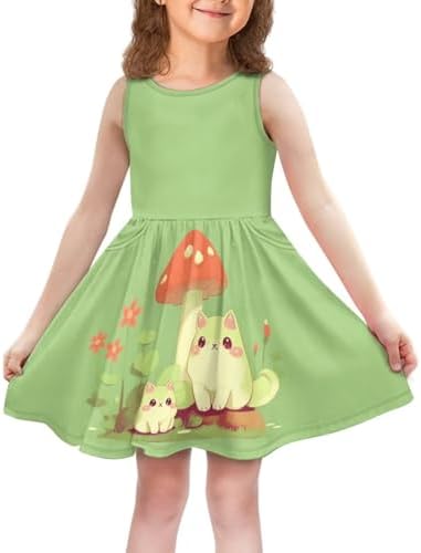 Girls Summer Midi Dress with Pockets