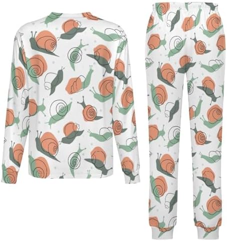 Snails Rainbows Thermal Pajama Set
