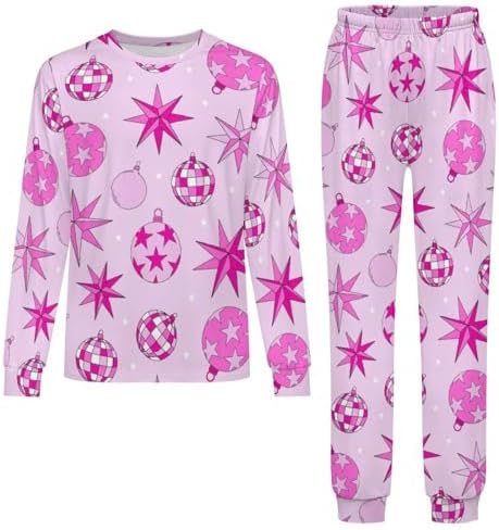 MEIKKO Majestic Pink Thermal Underwear Set Comfortable Base Layer for Kids