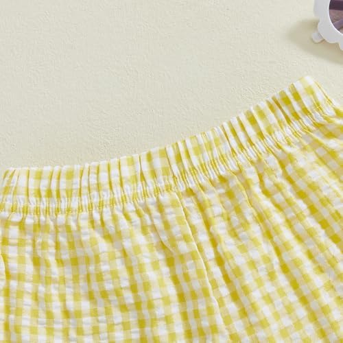 Gingham Shorts for Toddler Boys Girls
