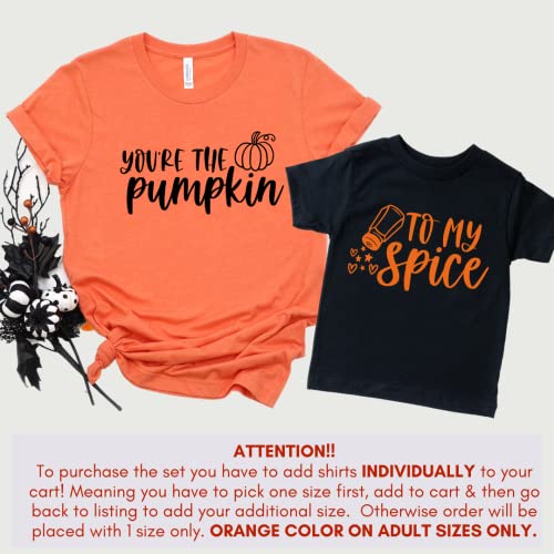 Custom-Printed Thanksgiving Mommy Daddy MatchingYoure The Pumpkin To My Spice Spotts