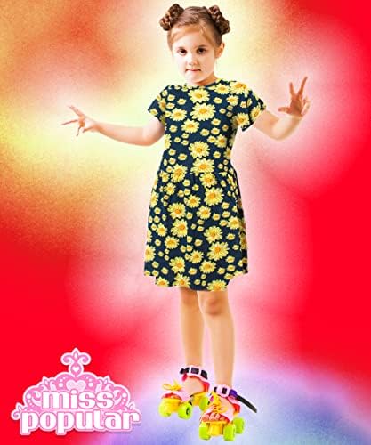 Miss Popular Girls 3-Pack Short Sleeve Skater Dresses