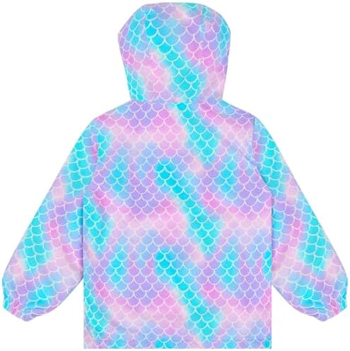 OlyPegic Girls Waterproof Hooded Rain Jacket