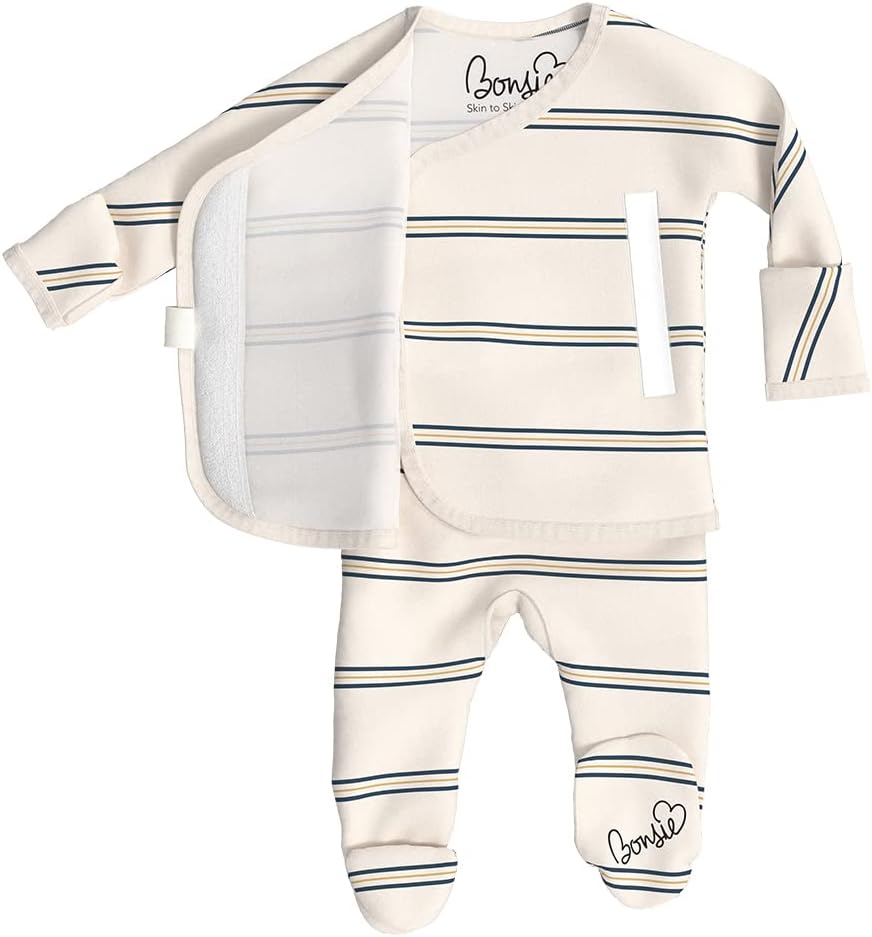 Bonsie Footie with Stripes