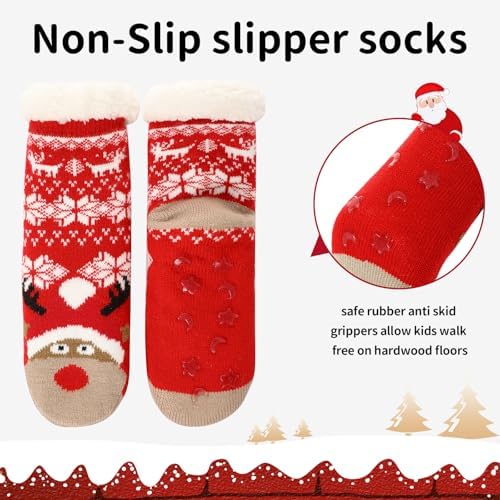 3-Pair Caudblor Slipper Socks for Kids