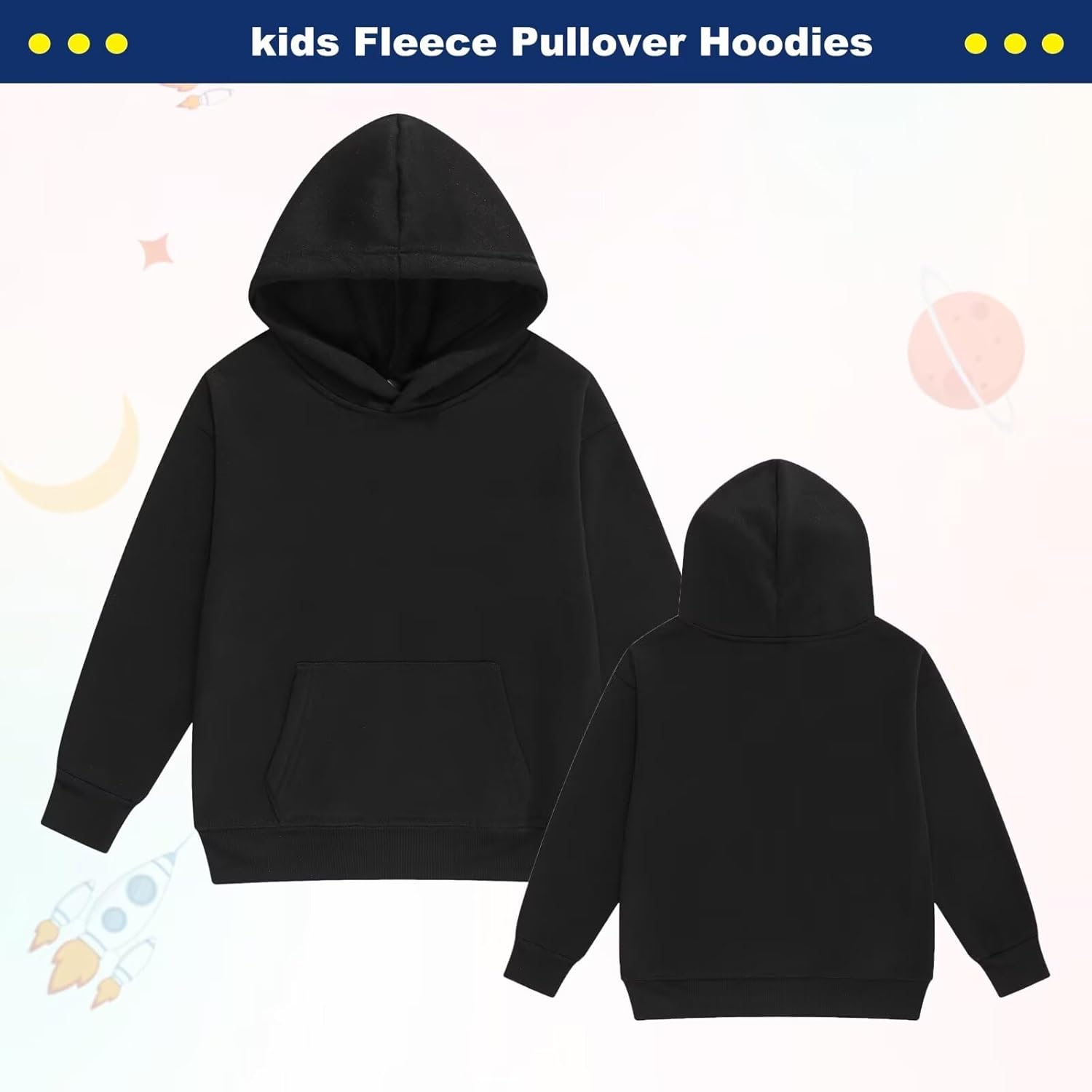 Youth Muscle Tees Fleece Hoodie for Boys Girls Ages 2-12