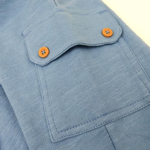 HonestBaby 2-Pack Organic Cotton Cargo Pants for Babies Soft Roomy Fit