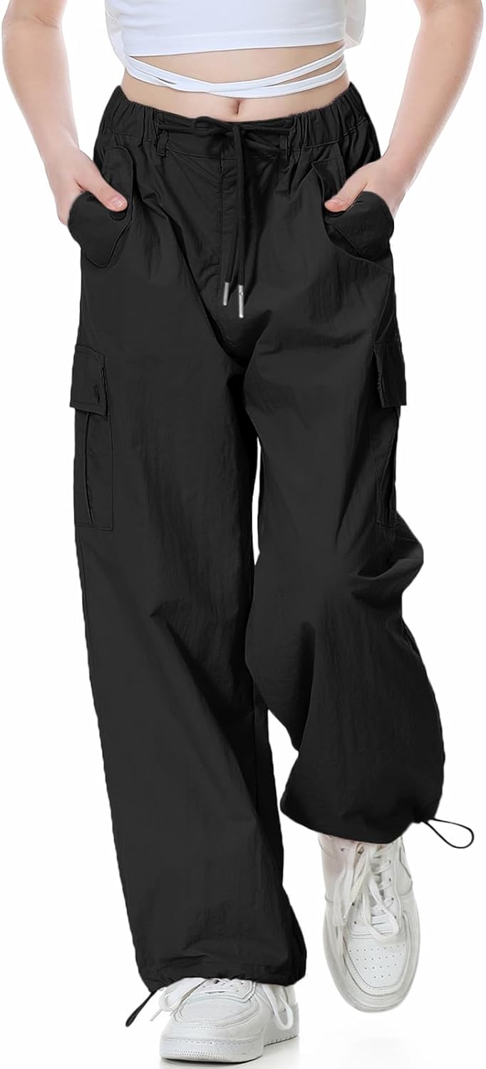 Y2K Parachute Jogger Pants for Girls
