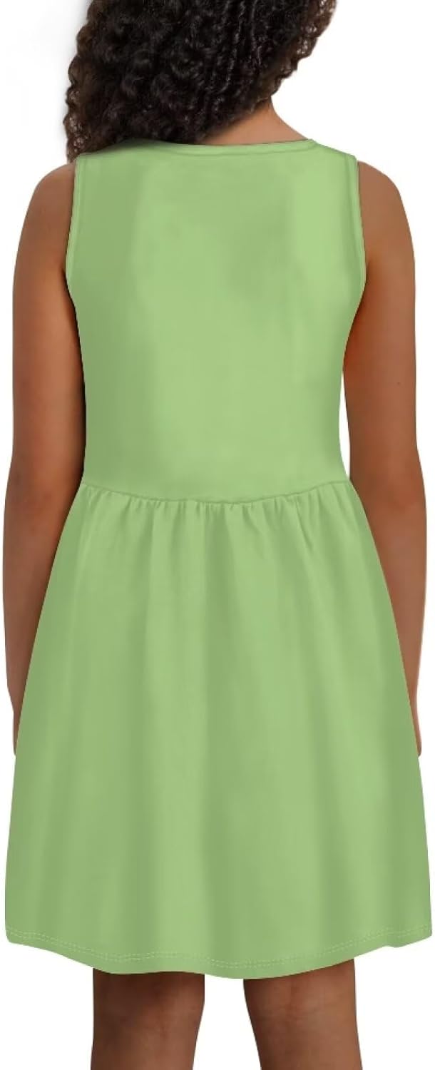 Girls Summer Midi Dress with Pockets