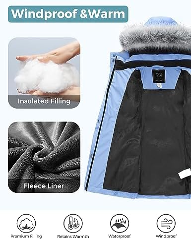 ZSHOW Womens Winter Parka with Removable Hood