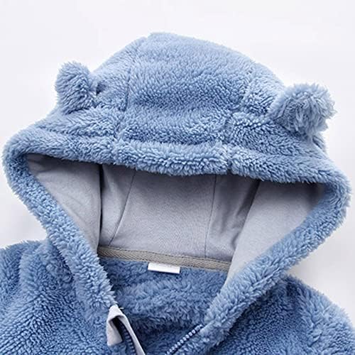 0-3 Months Baby Girl Winter Footed Romper Set