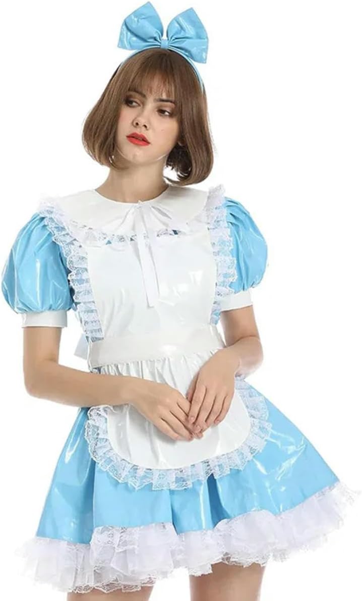 French Sissy Giant Princess Dress with Lace Trim