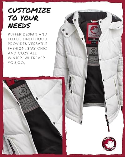 Canada Weather Gear Girls Winter Coat - Quilted Heavyweight Puffer Parka