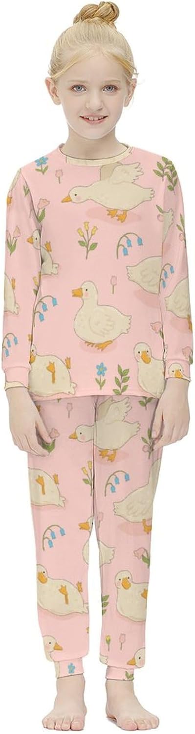 Girls Thermal Pajama Set - Soft Breathable and Comfy for winter