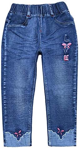 Little Ones Design Peacolate Embroidery Jeans 4-9T