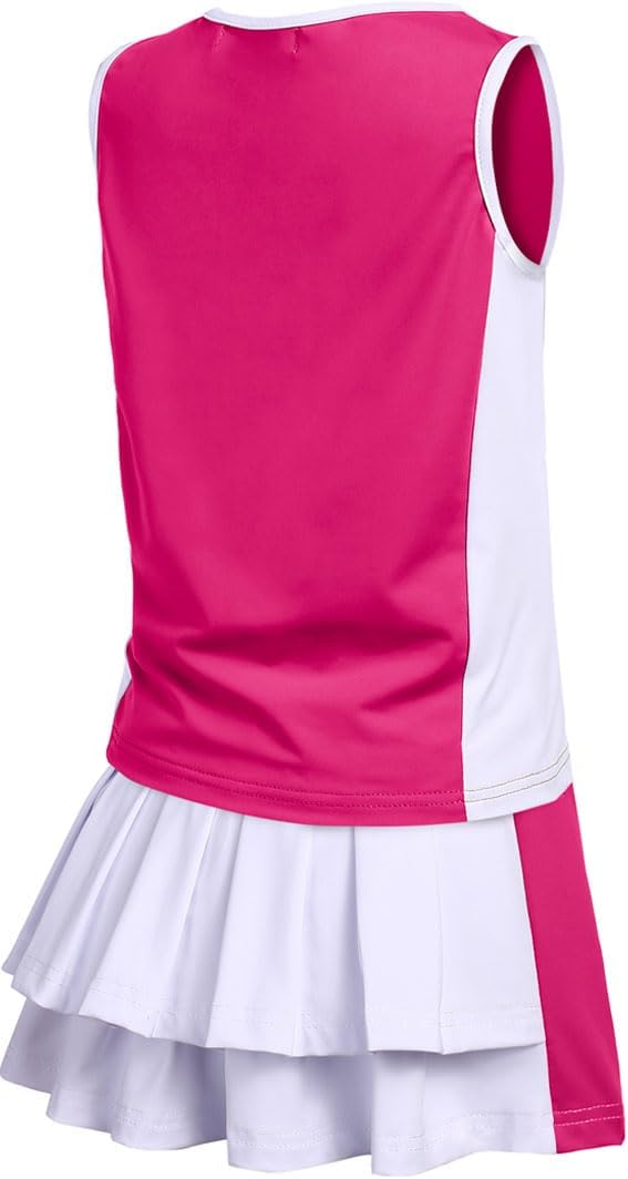 Zacloure Girls Tennis Golf Outfit - Smooth breathable outfit for sport