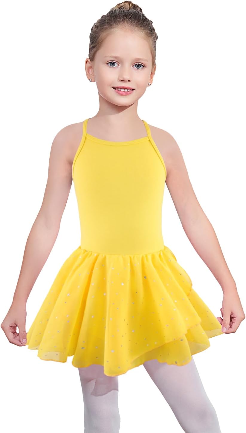 Stylish Ballet Leotard Set for Girls - Dance Skirt Camisoleprimitive 2-10 Years