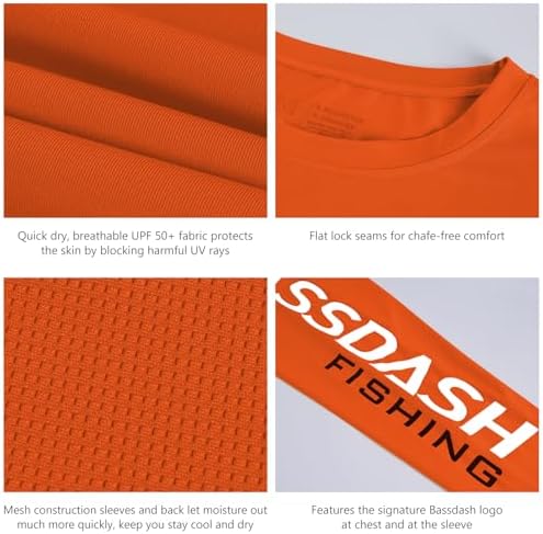 BASSDASH Youth Fishing T-Shirts UPF 50
