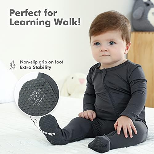 HAPIU Rayon from Bamboo Baby Pajamas with 2-Way Zipper
